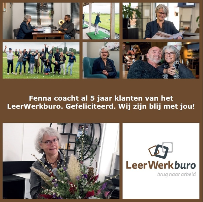 Fenna coacht 5 jaar bij het LeerWerkburo