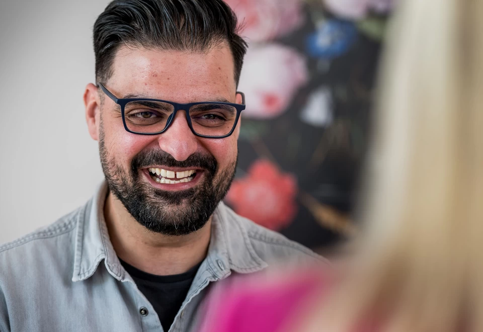 Hugo in gesprek met Re-integratiecoach Madelon