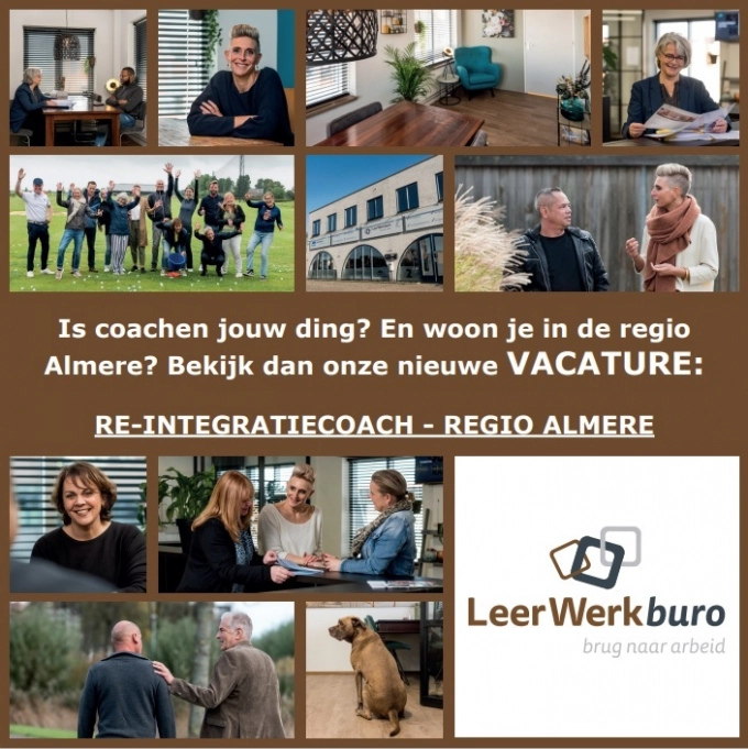 Vacature re-integratiecoach regio Almere (32 uur per week)