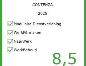 LeerWerkburo reintegratie klanttevredenheidsonderzoek 2025 Contenza